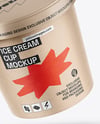 Kraft Paper Ice Cream Cup Mockup