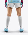 Female Soccer Goalkeeper Wearing Long Sleeve Jersey Mockup