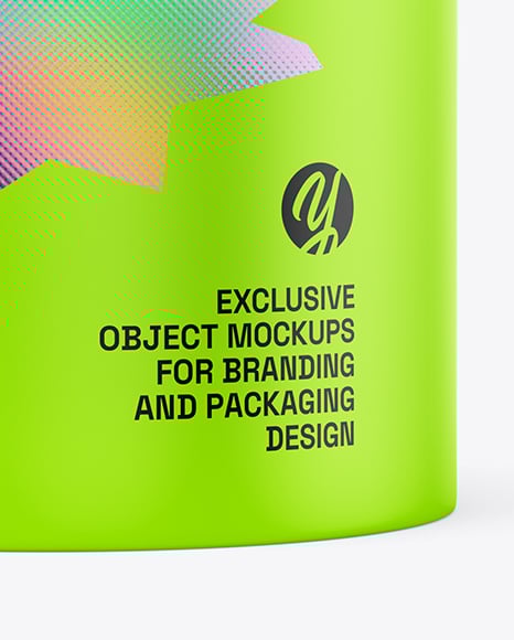 Paper Tube with Tea Mockup