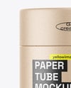 Kraft Paper Tube with Tea Mockup