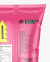 Glossy Snack Pack Mockup - Back View