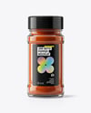 Glass Jar with Chili Powder Mockup