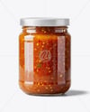Jar with Sweet Relish Sauce Mockup