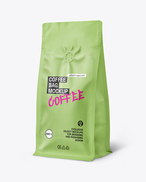 Matte Coffee Bag Mockup - Coffee packaging mockup