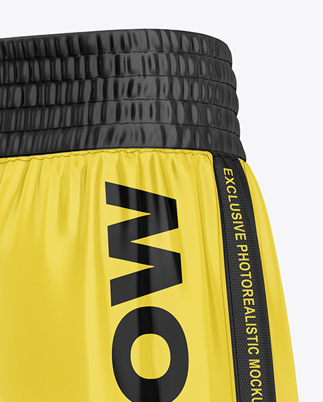 Boxing Shorts Mockup - Half Side View