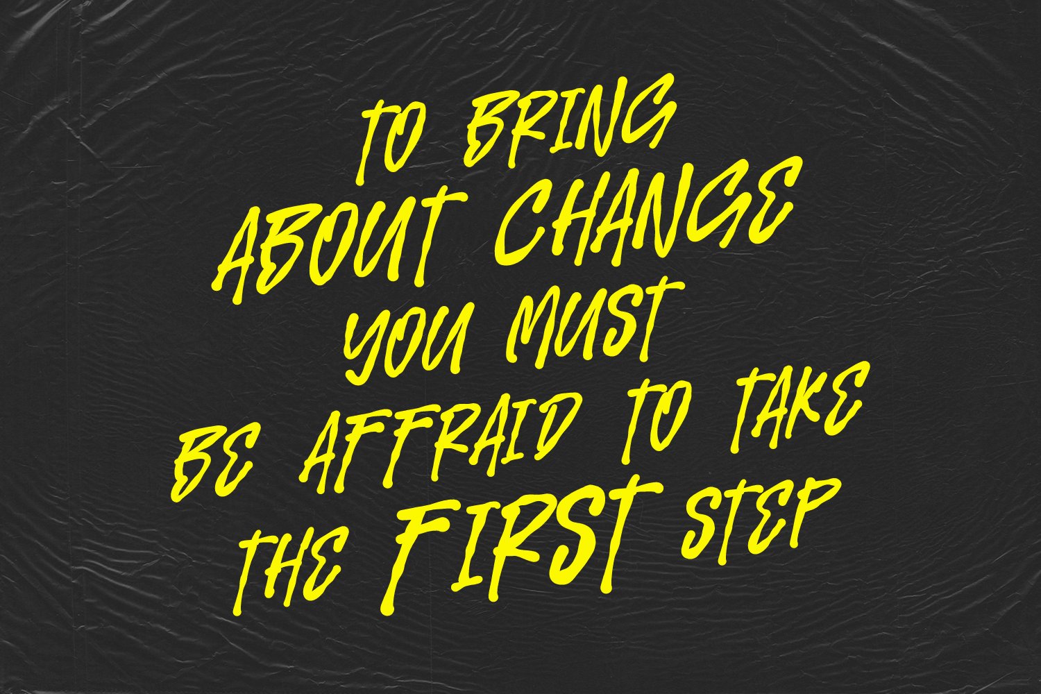 Grous Hiraco Solid Paint Brush Display Font