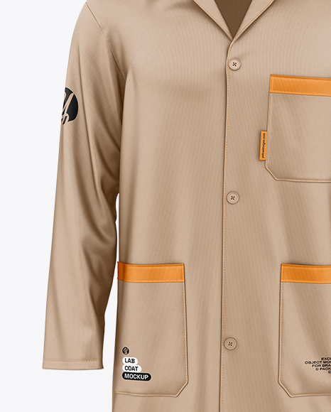 Lab Coat Mockup - Front View