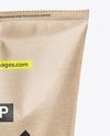 Large Kraft Paper Snack Bag Mockup