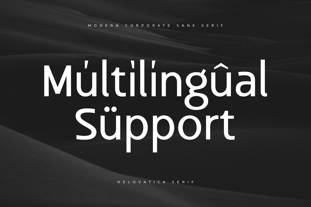 Helovatica - Modern Corporate Sans Serif