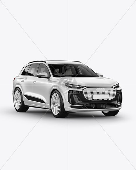 Electric Premium SUV Mockup - Half Side View