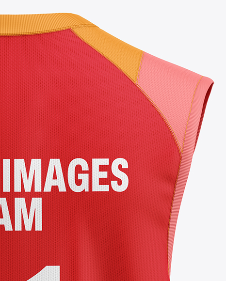 Training Sleeveless Kit Mockup - Back View