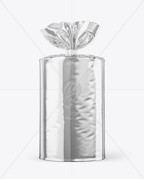 Glossy Metallic Package Mockup