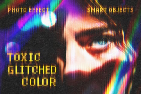 Glitched Color Photo Effect - Add-Ons