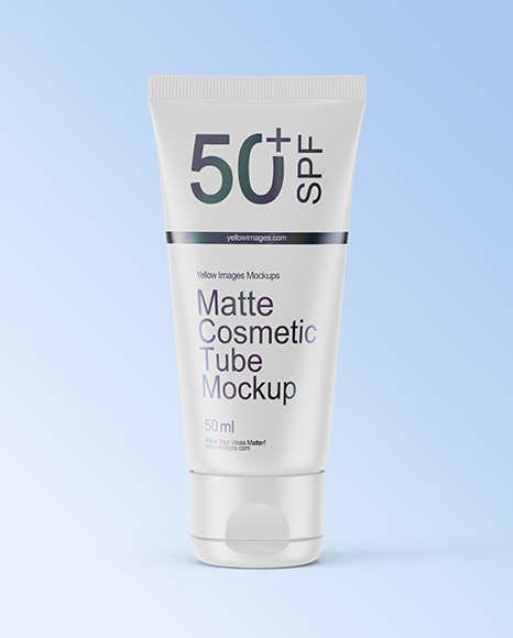 Matte Cosmetic Tube Mockup