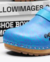 Pair of Clogs with Shoe Box Mockup