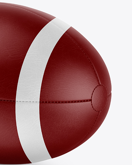 Vintage Leather Rugby Ball Mockup