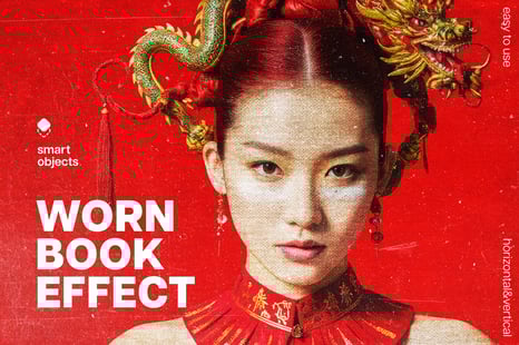 Worn Retro Book Photo Effect - Add-Ons