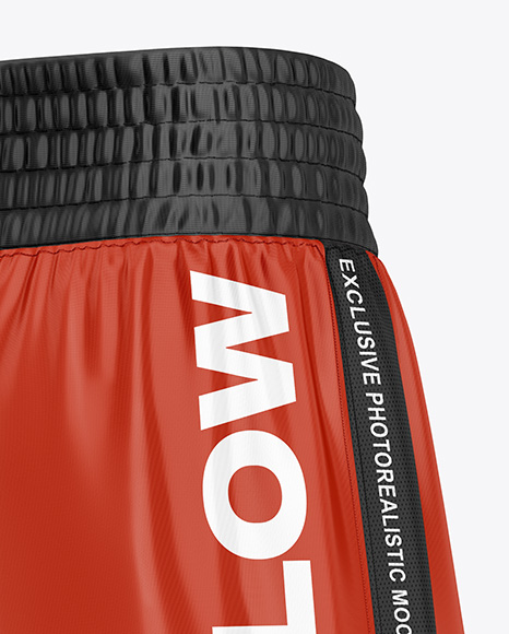 Boxing Shorts Mockup - Half Side View