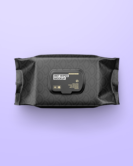 Matte Wet Wipes Pack Mockup