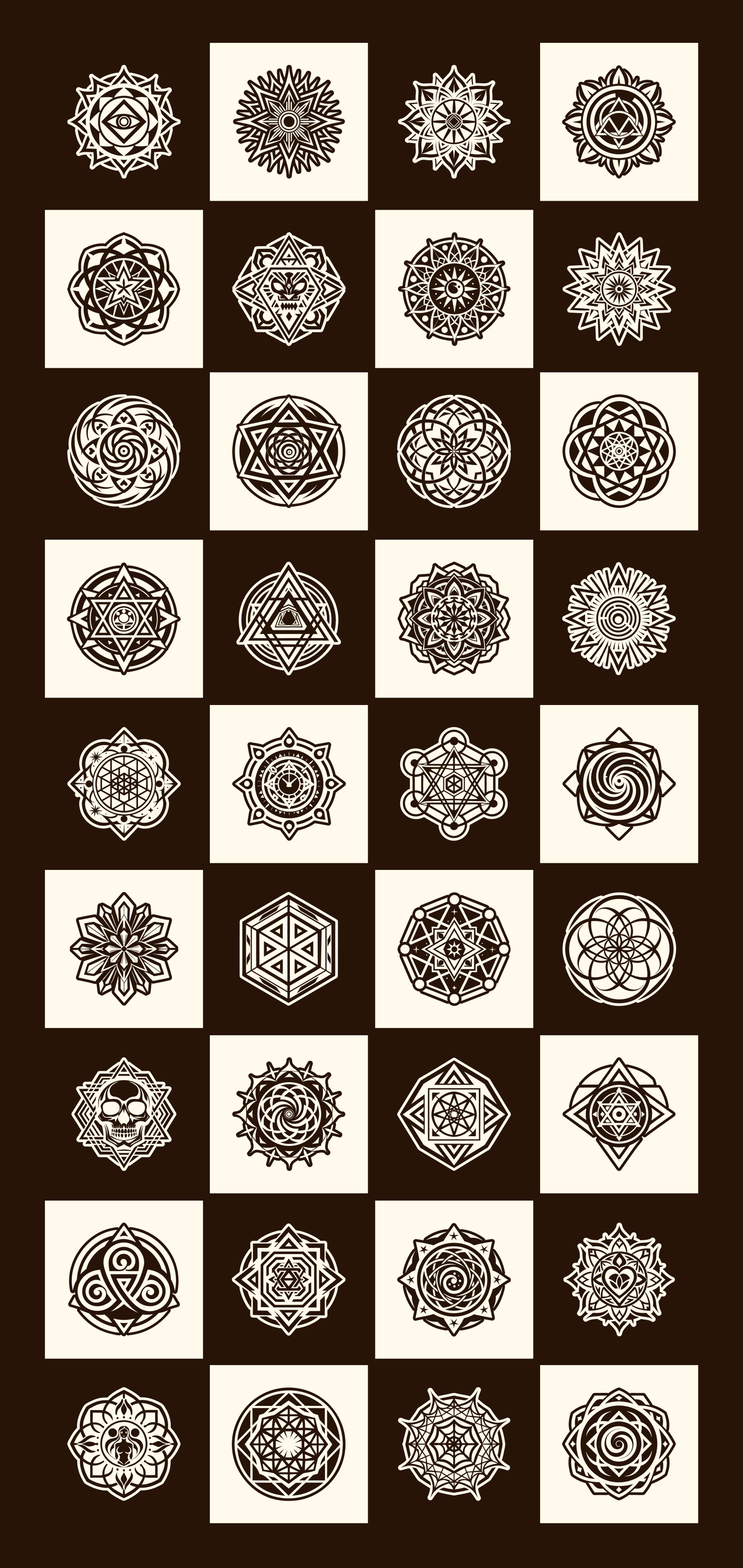 Geometric Symbols Art Set