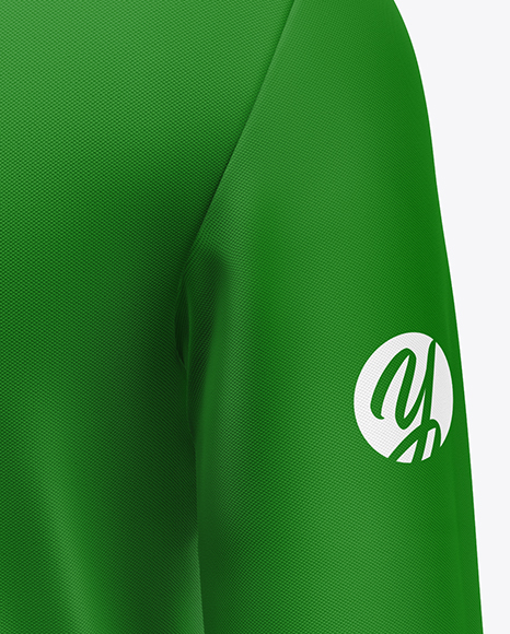 Men's Long Sleeve Polo Shirt Mockup