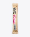 Glossy Metallic Stick Sachet Mockup