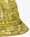 Ripstop Bucket Hat Mockup - Back Half Side View