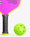 Pickleball Paddle with Ball Mockup