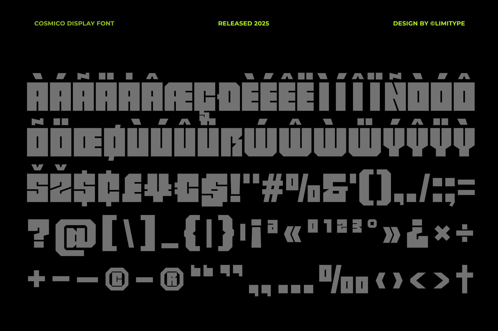 Cosmico - Futuristic Font