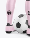 Kids Soccer Kit w/ Mannequin Mockup - Back Half Side View