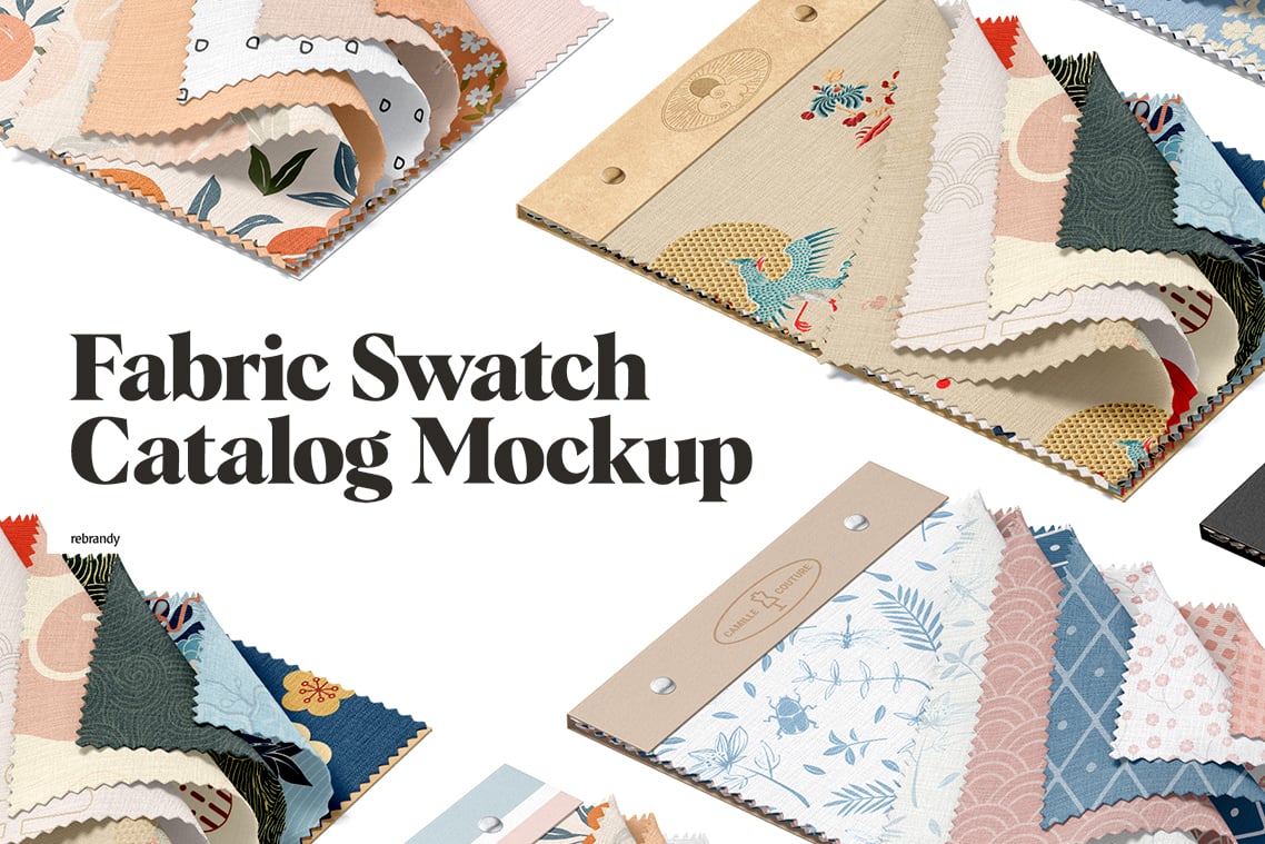 Fabric Swatch Catalog Mockup