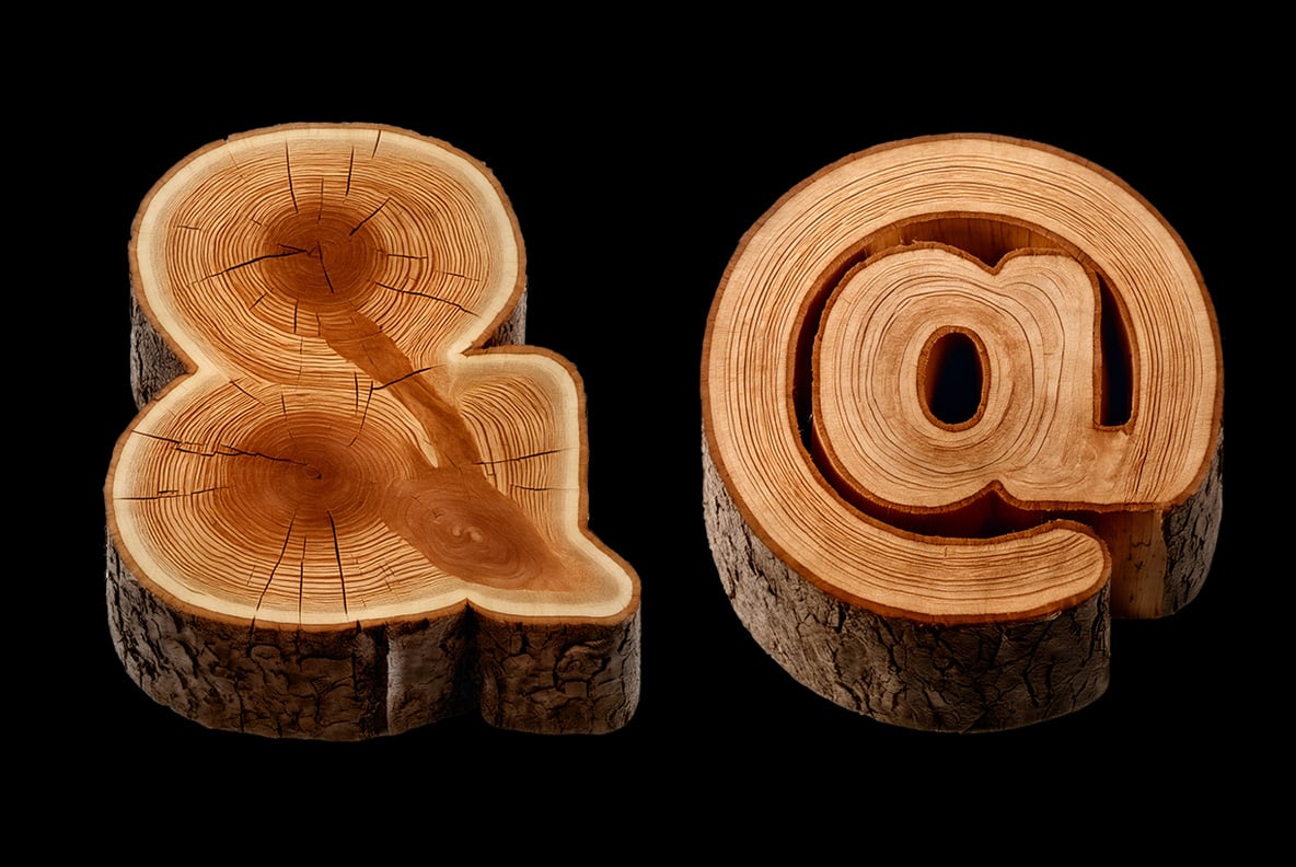 Wooden Logs Font