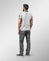 Man Wearing Polo Shirt and Jeans Mockup