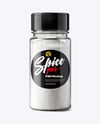 Clear Glass Jar with Fine Salt Mockup