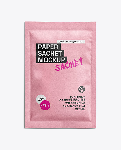 Kraft Paper Sachet Mockup
