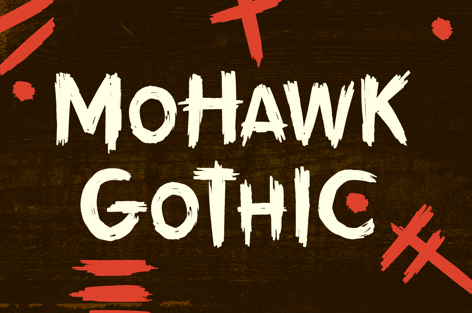 Grim Prairie: A Hand-Drawn Western Horror Brush Font