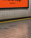 Billboard in the Subway Mockup