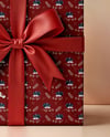 X-mas Gift Box with Holy Leafs Mockup