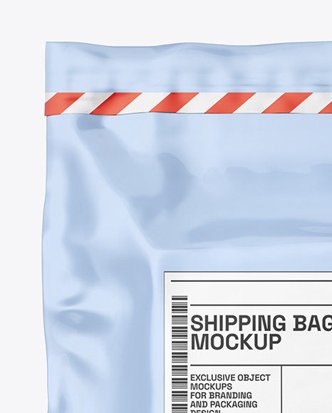 Glossy Shipping Bag Mockup