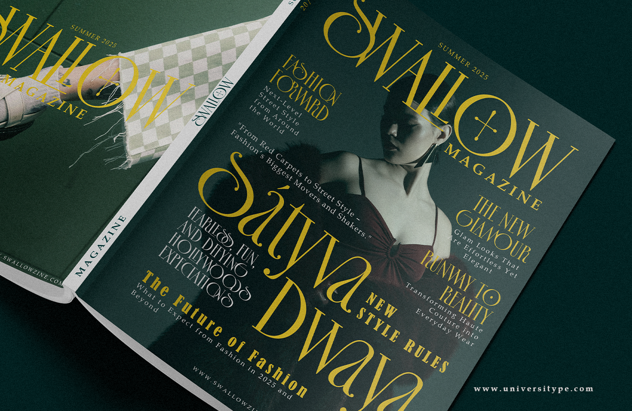 UT Sagora Glamour - A Luxury Serif Font
