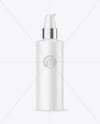 Matte Cosmetic Bottle with Pump Mockup