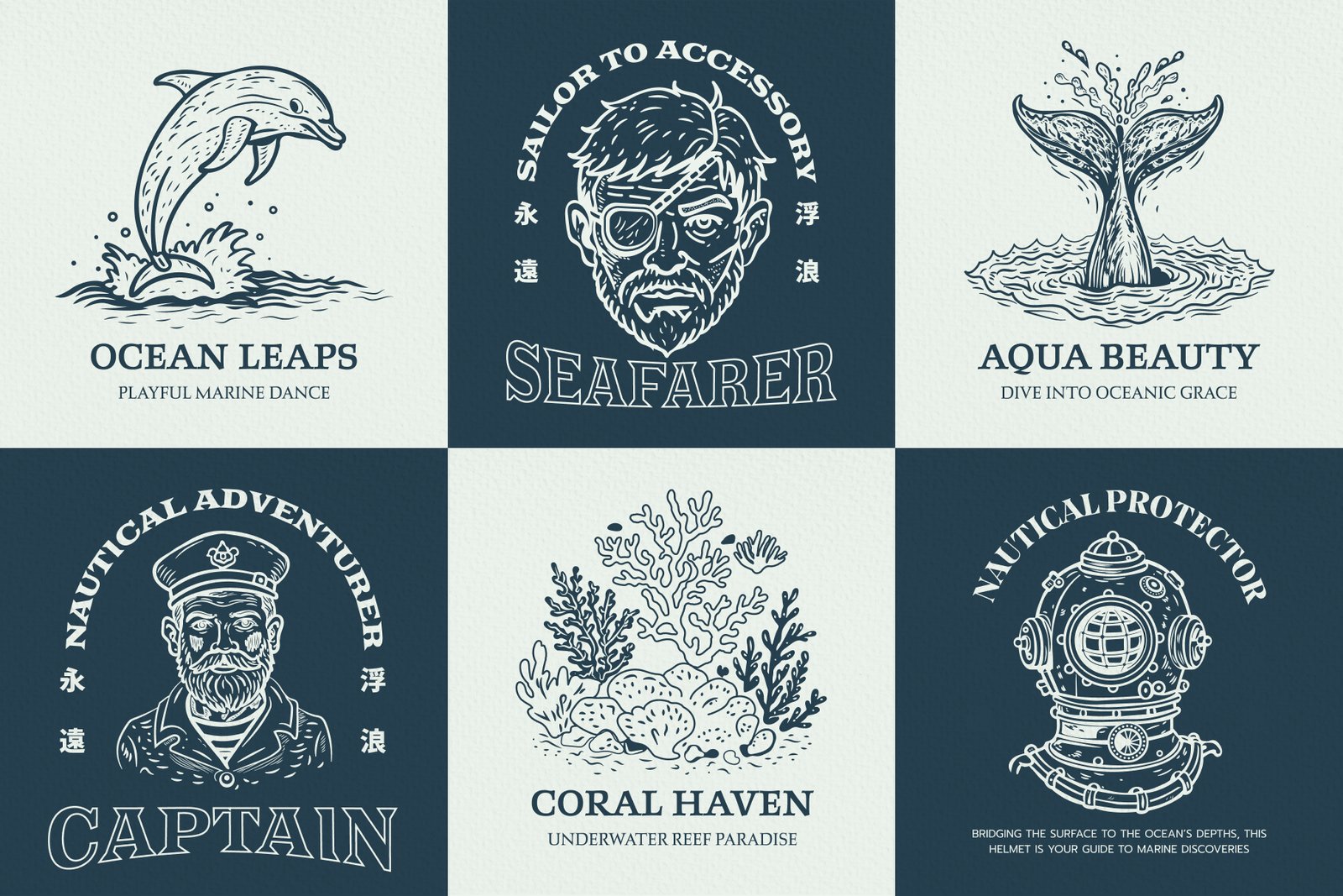 Vintage Sailor Tattoos Illustrations