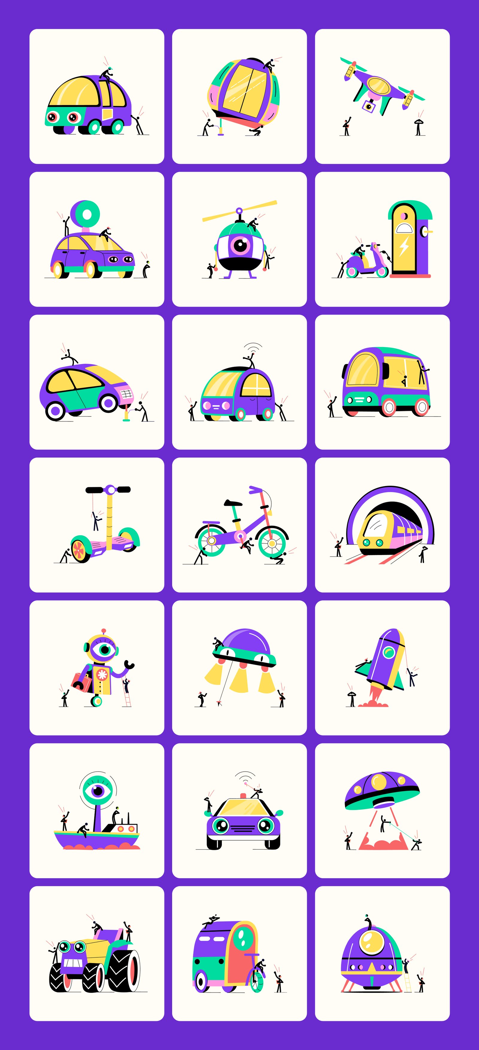 Technology and Innovation Illustrations Bundle