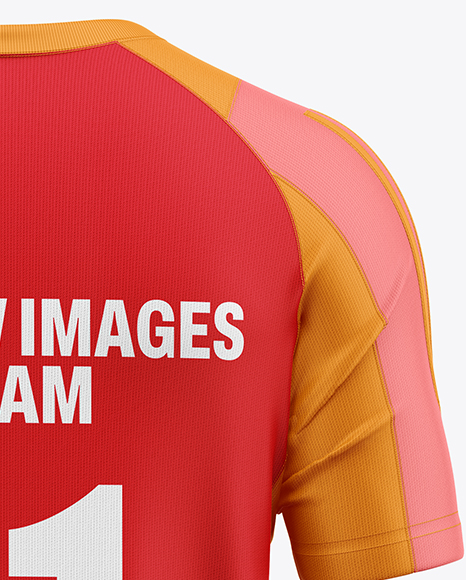 Training Short Sleeve Jersey Mockup - Back View