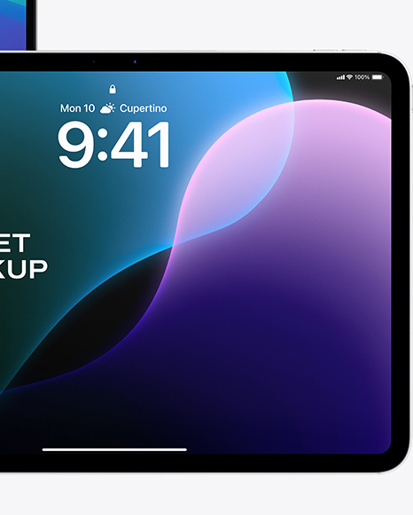 Apple Macbook with iPhone and iPad Mockup