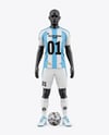 Soccer Kit w/ Mannequin Mockup - Front View