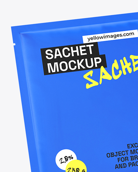 Two Square Sachets Mockup