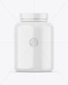 Glossy Protein Jar Mockup