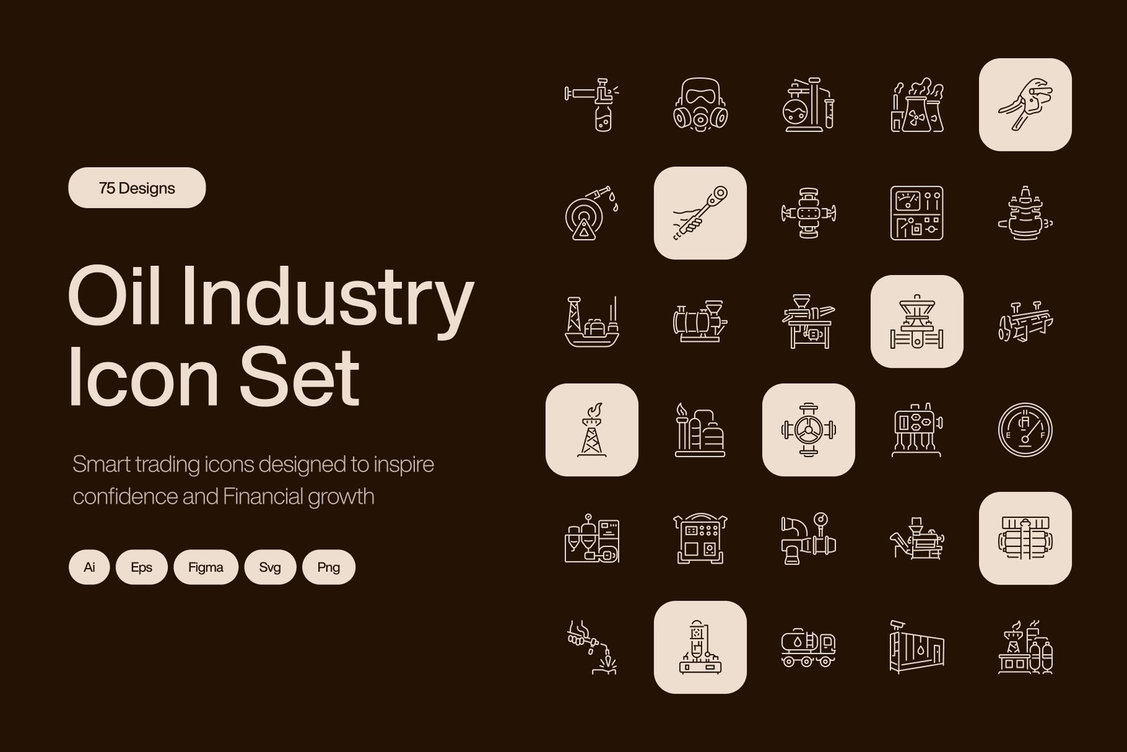 Oil Industry Icon Set