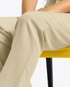 Leather Moccasins on Women's Legs Mockup